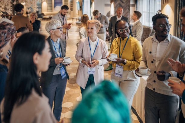 istock Business people at convention center 1442591844