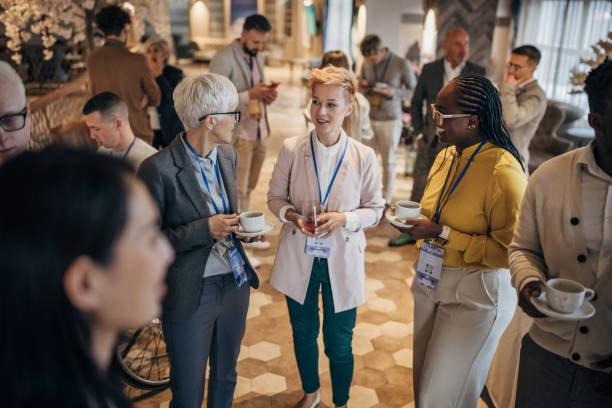 istock Business people at convention center 1442591891