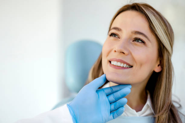 Woman Came to See Dentist stock photo