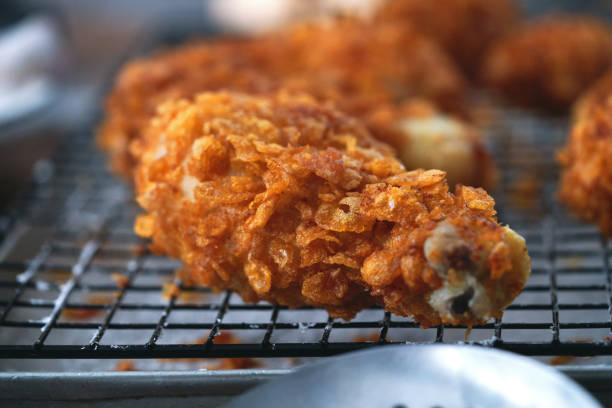 Crispy Fried Chicken with French Fries