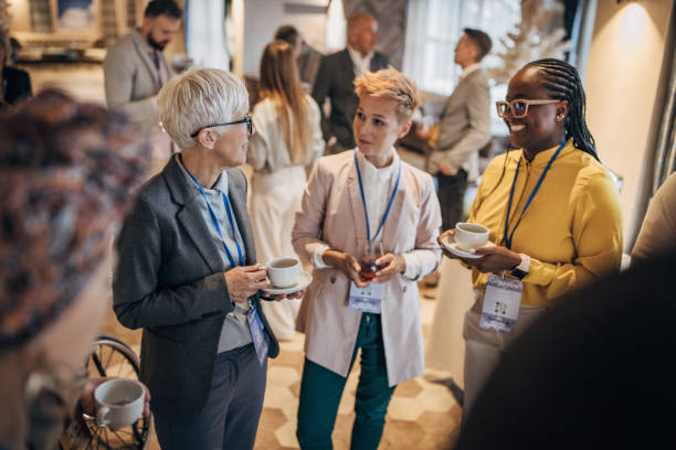 istock Business people at convention center 1442596508