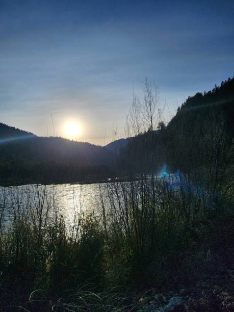 istock Sun shines on the river banks 1442598887
