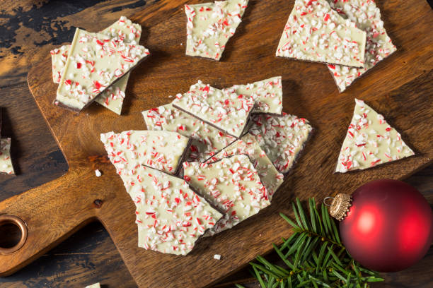 istock Homemade Holiday Peppermint Bark Dessert 1442602036
