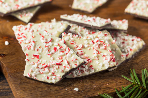 istock Homemade Holiday Peppermint Bark Dessert 1442602040