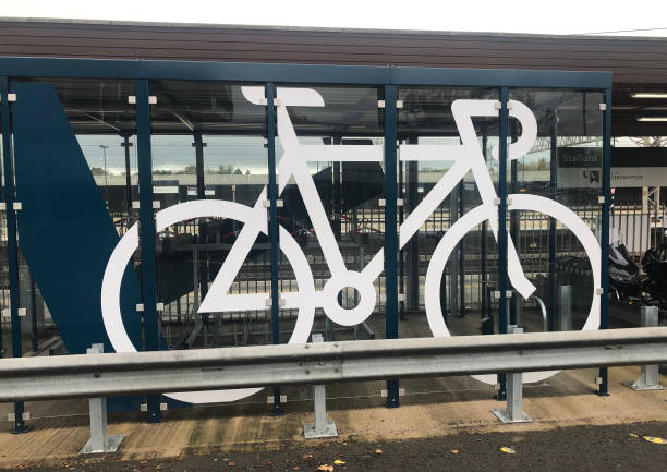 istock Futuristic bike shed 1442606064