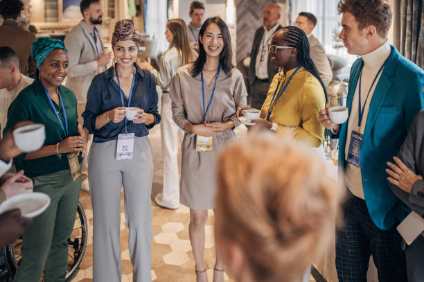 istock Business people at convention center 1442606360