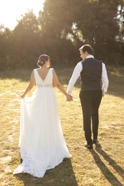 istock the young couple who got married 1442608529