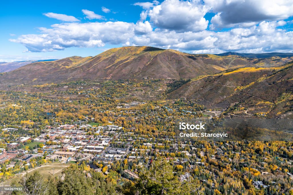 Autumn colors in Aspen, Colorado Aspen - Colorado Stock Photo