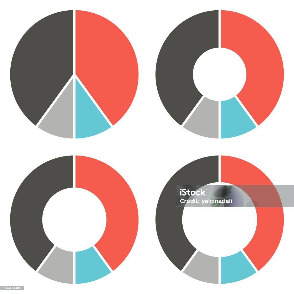 Pie Graph Circular Pie Chart Circle Infographic Templates Colorful Circle Diagram Vector ...