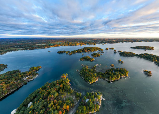 istock Small islands, trees-Thousand Islands 1442615304