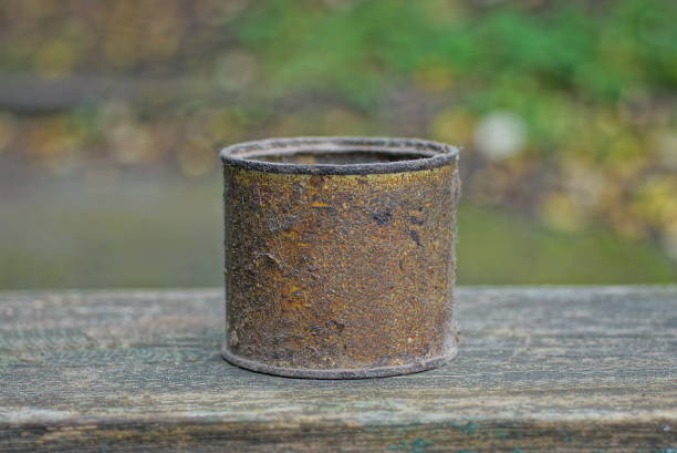 istock one old dirty brown aluminum tin can 1442624302