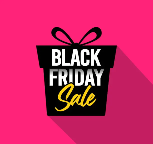 Vector illustration of Black Friday Gift Banner