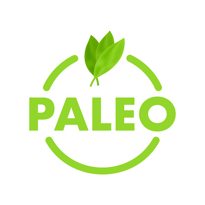 Paleo diet sign, label. Diet menu. Clean Eating Concept. Vector stock illustration