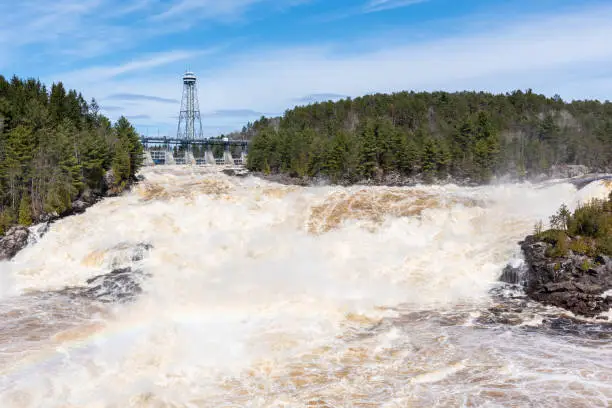 Photo of Spring floods of the St Maurice river at Shawinigan