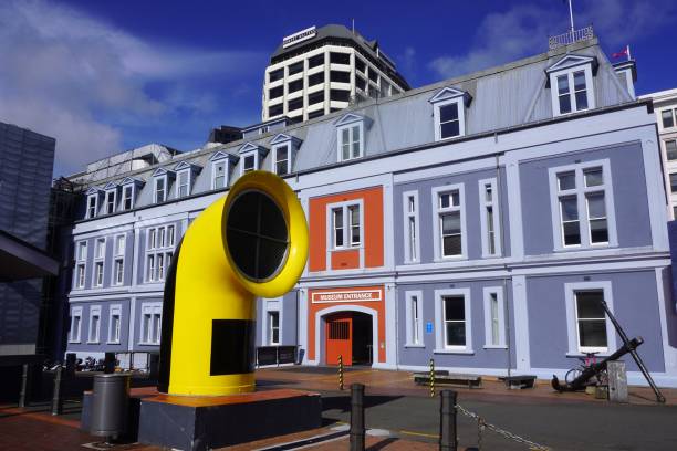 Wellington, North Island, New Zealand, October 17, 2022.\nThe installation is reminiscent of a submarine’s periscope