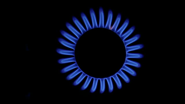 Blue Gas Flame.