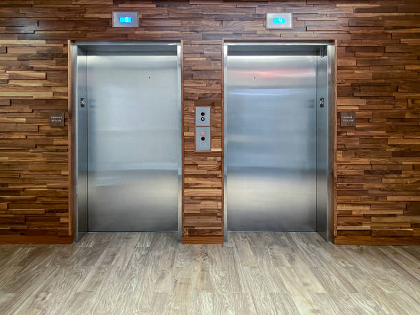 Elevators stock photo
