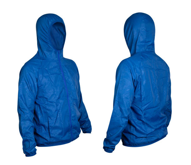 istock Ultra Light Rainproof Windbreaker Jacket isolated on white background with clipping path 1442667191