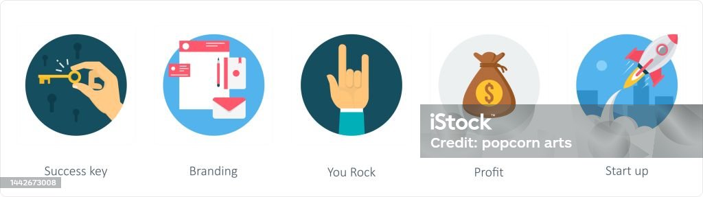 Success Key Design Success Key Branding Stock Illustration - Download Image Now - Concepts ...