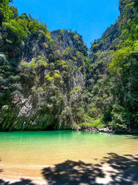 istock Emerald cave in koh Mook (or koh Muk) island in Trang, Thailand 1442676844
