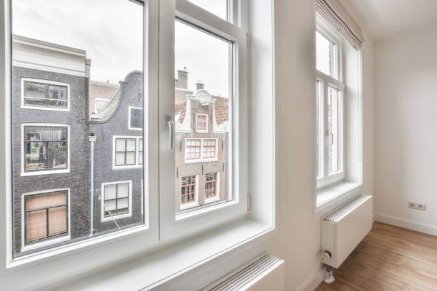 istock Empty room windows of the apartment 1442680015