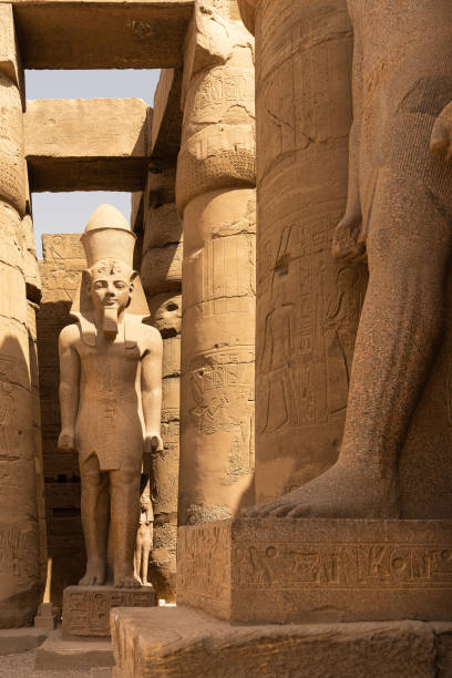 istock Statue of a pharaoh in a temple in Egypt 1442681416