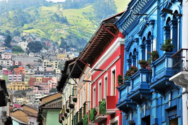 istock colorful architecture and green mountains 1442683130