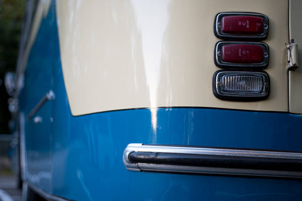 istock rear of a vintage bus 1442683185