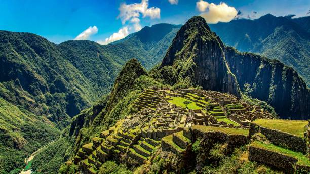 istock Panorama view of beautiful mountains on a sunny day 1442686838