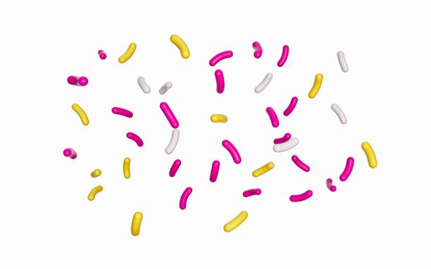 istock 3d illustration of Colorful sprinkle isolated on a white background 1442690142