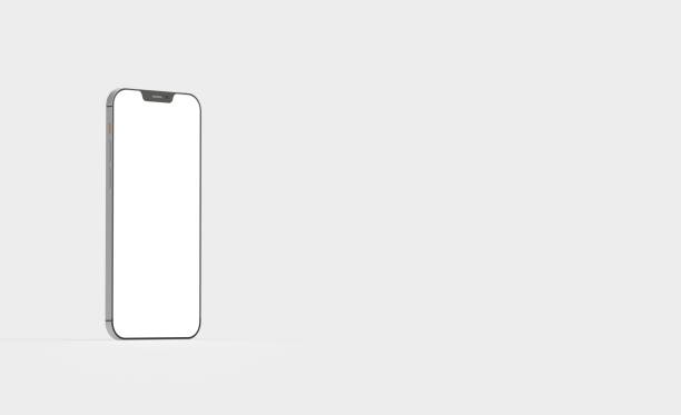 istock 3D rendering of a modern smartphone with copy space on a white background 1442693119