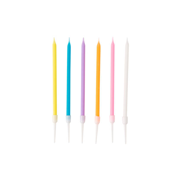 istock Set of Party candles isolated on white background with clipping path 1442693380