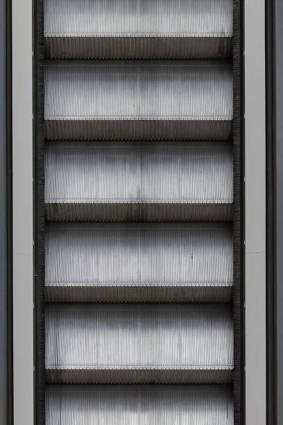 istock Vertical top view of an escalator 1442694413