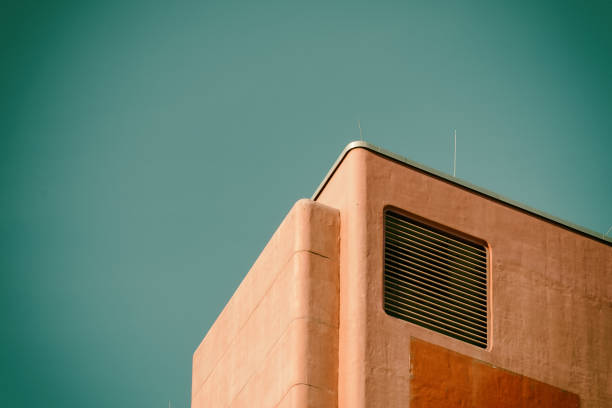 istock View of an interesting architectural structure on the turquoise background 1442695366