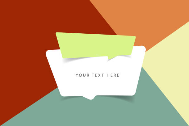 istock Vector quote template, Price tag, Speech Bubble trendy style vector stock illustration 1442712785