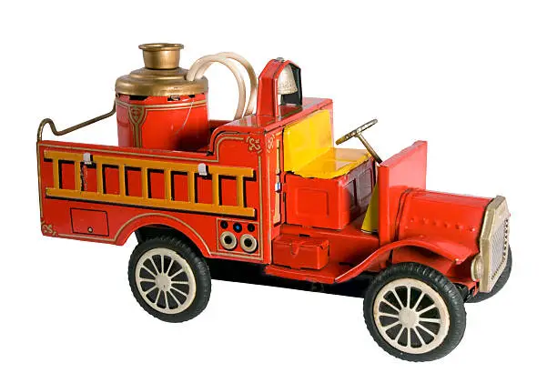 Photo of toy tin fire truck