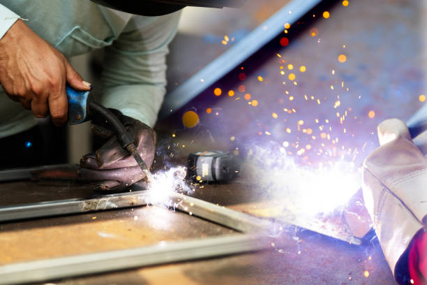 istock Welder working on steel welding 1442722690