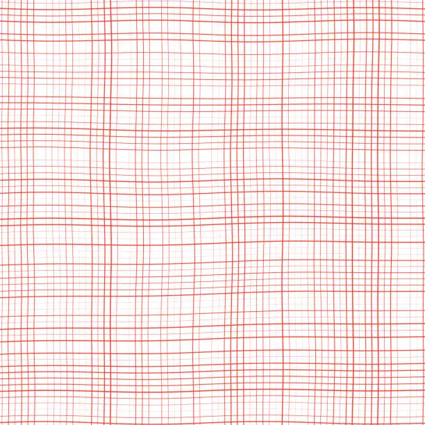 Vector illustration of Uneven grid paper