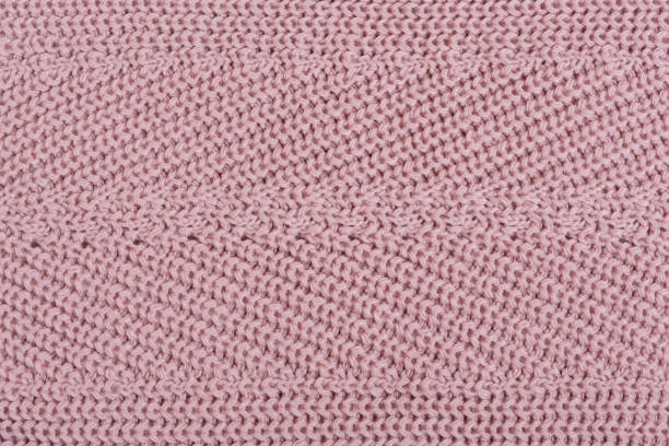 istock exture of pink knitted woolen fabric, close up 1442729376
