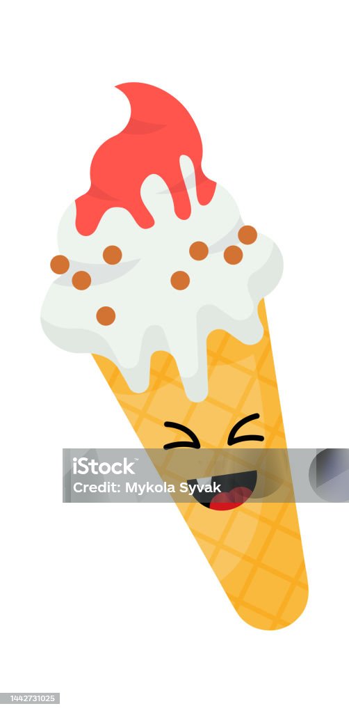 Ilustración de Divertido Helado De Dibujos Animados Icono De Comida Dulce Ilustración Vectorial y más Vectores Libres de Derechos de Alimento - iStock Ilustración de Divertido Helado De Dibujos Animados Icono De Comida Dulce Ilustración Vectorial y más Vectores Libres de Derechos de Alimento - iStock
