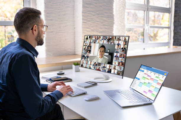 istock Virtual Video Conference Business Meeting 1442731801