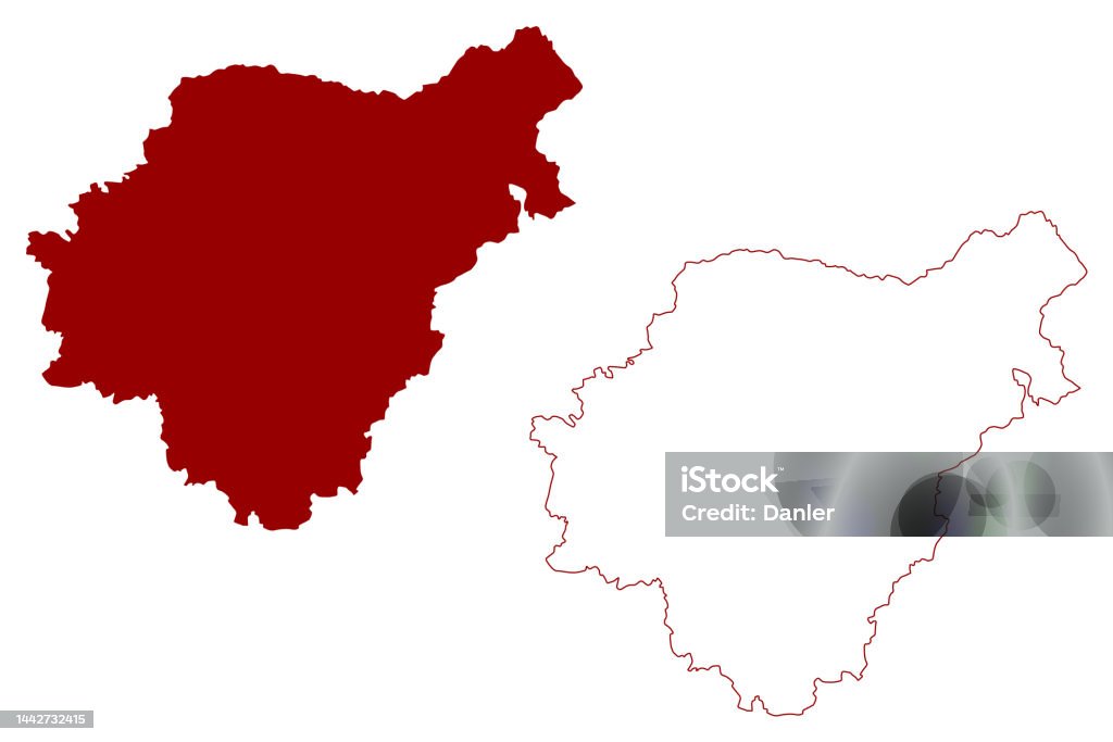Mid Suffolk Postcode Map Mid Suffolk Nonmetropolitan District Map Vector Illustration Scribble ...