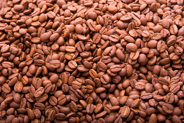 Coffee beans background stock photo