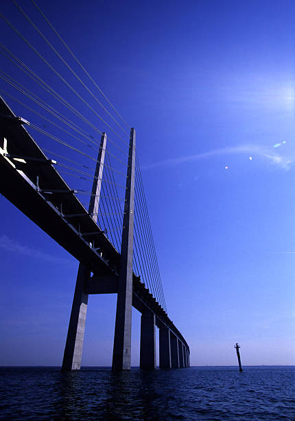 Bridge between Denmark & Sweden, No. 4 stock photo