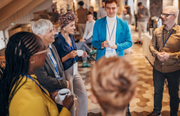 istock Business people at convention 1442733736
