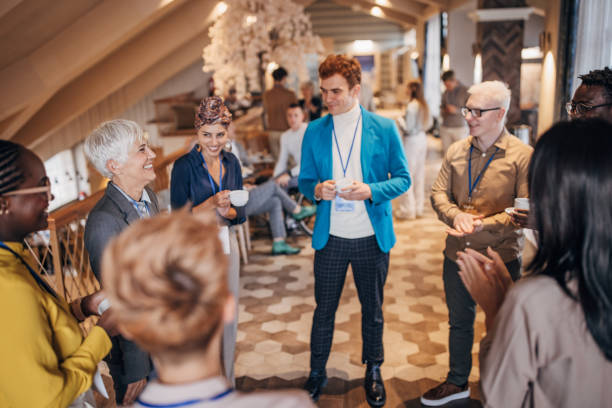 istock Business people at convention 1442733791