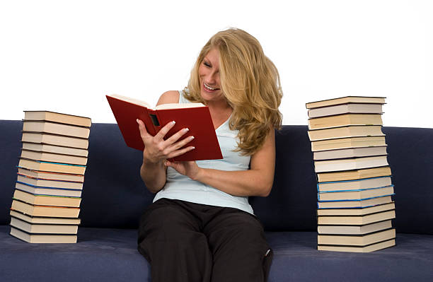 istock Woman reads books. 144273722