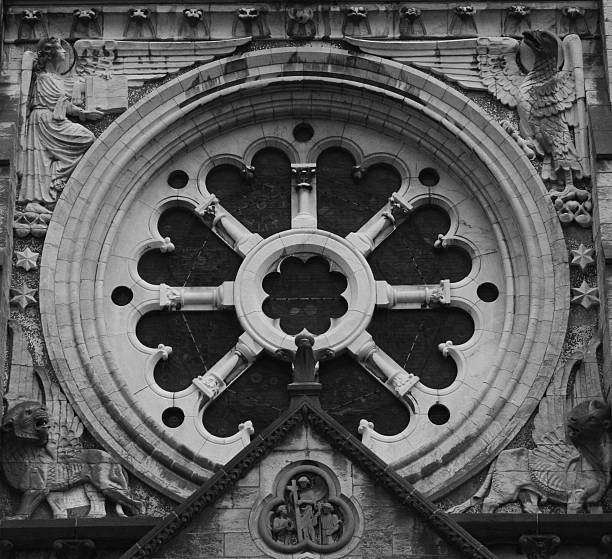 Rose Window stock photo