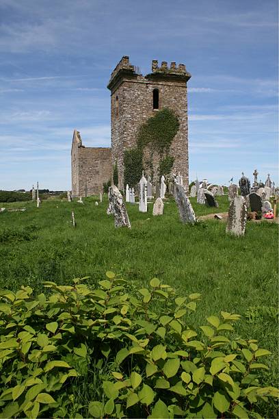 Medieval church stock photo