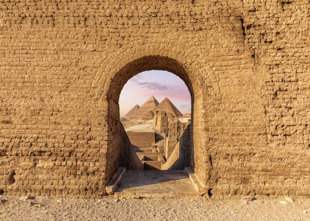 Ruins of the Tempe in the Valley of the Kings, Luxor, Egypt stock photo